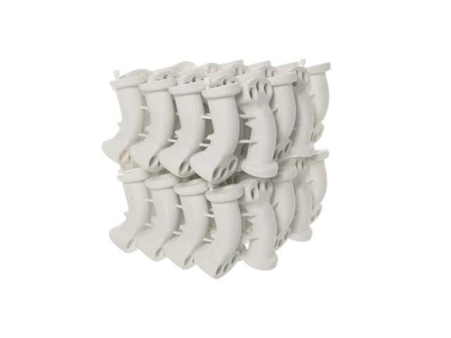 Mit Polymer-Pulver 3D-gedruckte Serienproduktion.